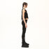 Multi Ribbed Piped Cropped Women's T-Shirt