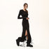 Multi Shirred Long Women's Dress