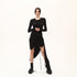 Multi Shirred Long Women's Dress
