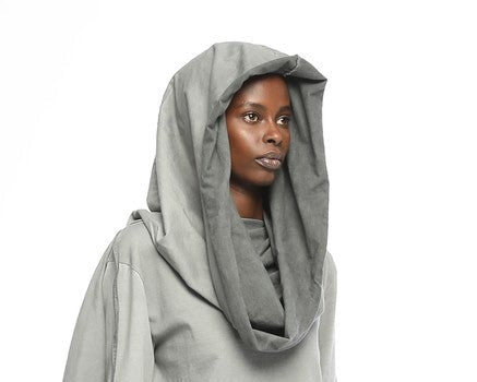 Nomad tunic styled with black trousers Berlin capsule