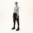 One Side Long Turtleneck Women's Blouse