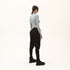 One Side Long Turtleneck Women's Blouse