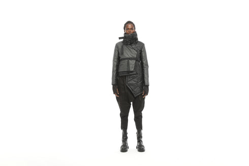 One Side Long Women's Coat