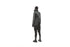 One Side Long Women's Coat