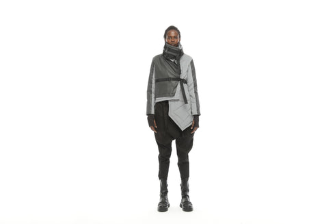 One Side Long Women's Coat