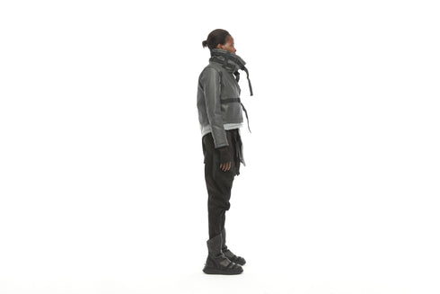 One Side Long Women's Coat