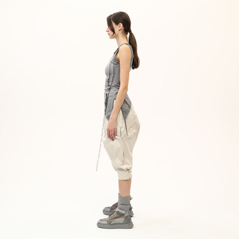 Open Shoulder Ribbed Women's Tunic