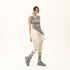 Open Shoulder Ribbed Women's Tunic