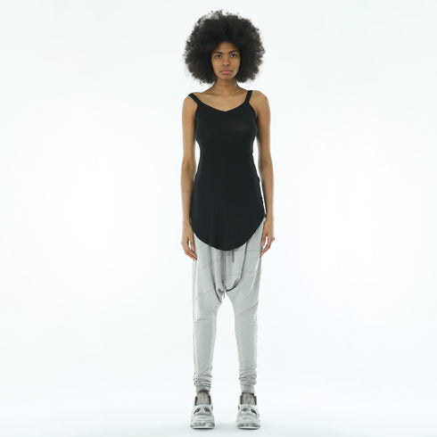 Oval Hem Strappy Women's T-Shirt