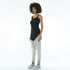Oval Hem Strappy Women's T-Shirt