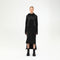 Padded Contrast Trim Hooded Women's Dress
