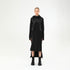 Padded Contrast Trim Hooded Women's Dress