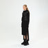 Padded Contrast Trim Hooded Women's Dress