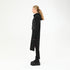 Padded Contrast Trim Hooded Women's Dress