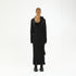 Padded Contrast Trim Hooded Women's Dress