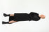 Padded Contrast Trim Hooded Women's Dress