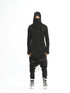 Junus Coban Paneled Denim-Trim Sarouel Pants Black