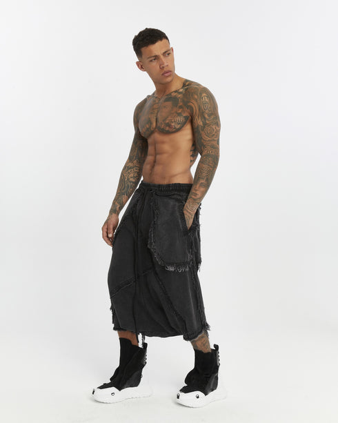 Junus Coban Pin-Tucked Men’s Capri Pants capri length avant garde capri