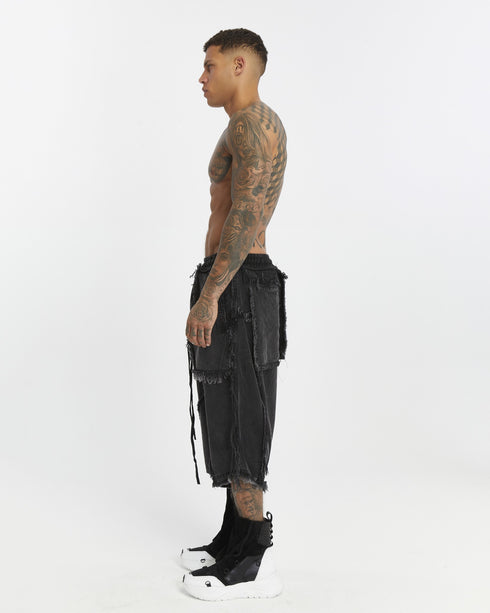 Junus Coban Pin-Tucked Men’s Capri Pants capri length avant garde capri