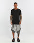 Junus Coban Raw-Collar Kangaroo Pocket T-Shirt Black