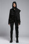 Raw Seam Ribbed Long Front Women's Cardigan