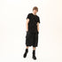 Junus Coban Raw-Seam Slit-Hem T-Shirt Black