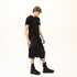 Junus Coban Raw-Seam Slit-Hem T-Shirt Black