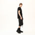 Junus Coban Raw-Seam Slit-Hem T-Shirt Black