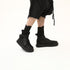 Junus Coban Raw-Seam Slit-Hem T-Shirt Black