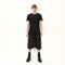 Junus Coban Raw-Seam Slit-Hem T-Shirt Black