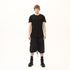 Junus Coban Raw-Seam Slit-Hem T-Shirt Black