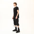 Junus Coban Raw-Seam Slit-Hem T-Shirt Black