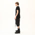 Junus Coban Raw-Seam Slit-Hem T-Shirt Black