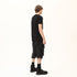 Junus Coban Raw-Seam Slit-Hem T-Shirt Black