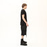 Junus Coban Raw-Seam Slit-Hem T-Shirt Black