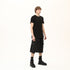 Junus Coban Raw-Seam Slit-Hem T-Shirt Black