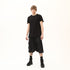 Junus Coban Raw-Seam Slit-Hem T-Shirt Black