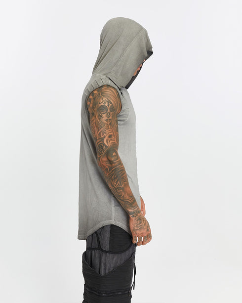 Junus Coban Ribbed Tank Top Anthracite