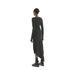 Side Slit Draped Neck Knit Women's Dress