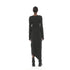 Side Slit Draped Neck Knit Women's Dress