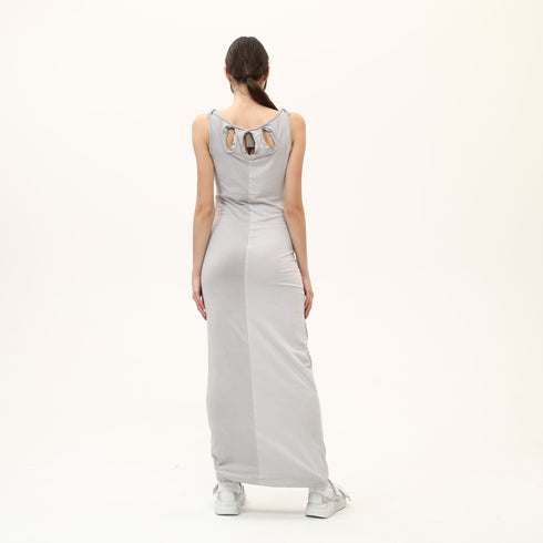 Sleeveless Low Cut Long Women's Dress