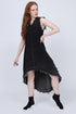 V Neck Raw Seam Slouchy Women's Tunic
