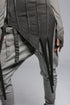 Junus Coban Women's Asymmetric Cut Sweatshirt in anthracite hem detail view