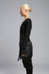 Junus Coban Women's Asymmetric Cut Sweatshirt in black side view