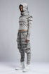 Junus Coban Women's Ribbed Sweatshirt in acid grey side view