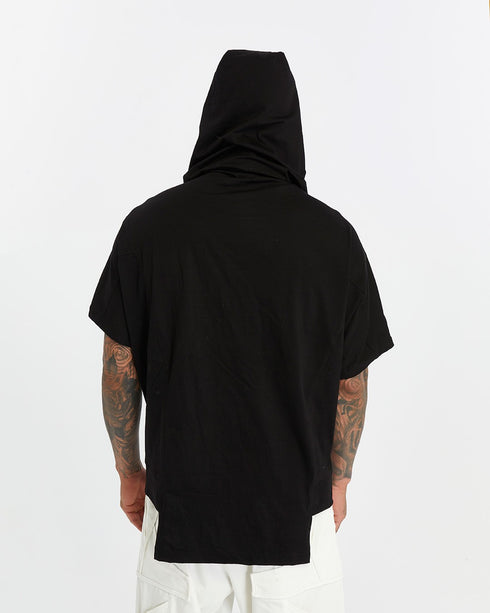 Junus Coban Zip-Front Side-Pocket Cardigan Black