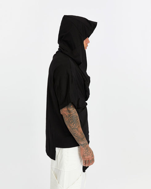 Junus Coban Zip-Front Side-Pocket Cardigan Black