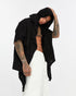 Junus Coban Zip-Front Side-Pocket Cardigan Black
